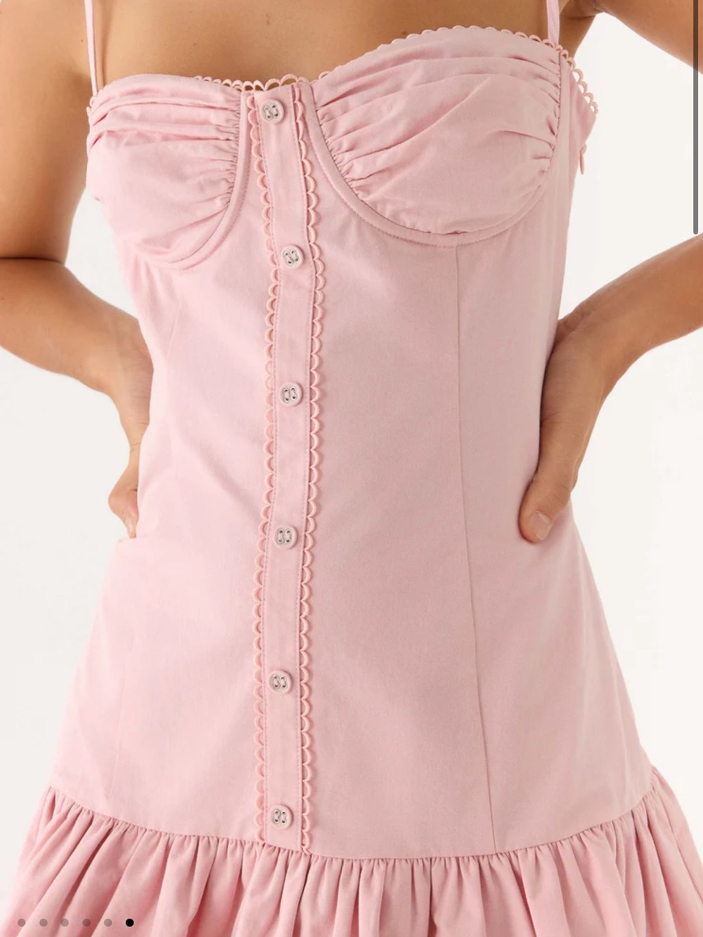 NEW - peppermayo Loulette Mini Dress - Pink - Picture 6 of 10